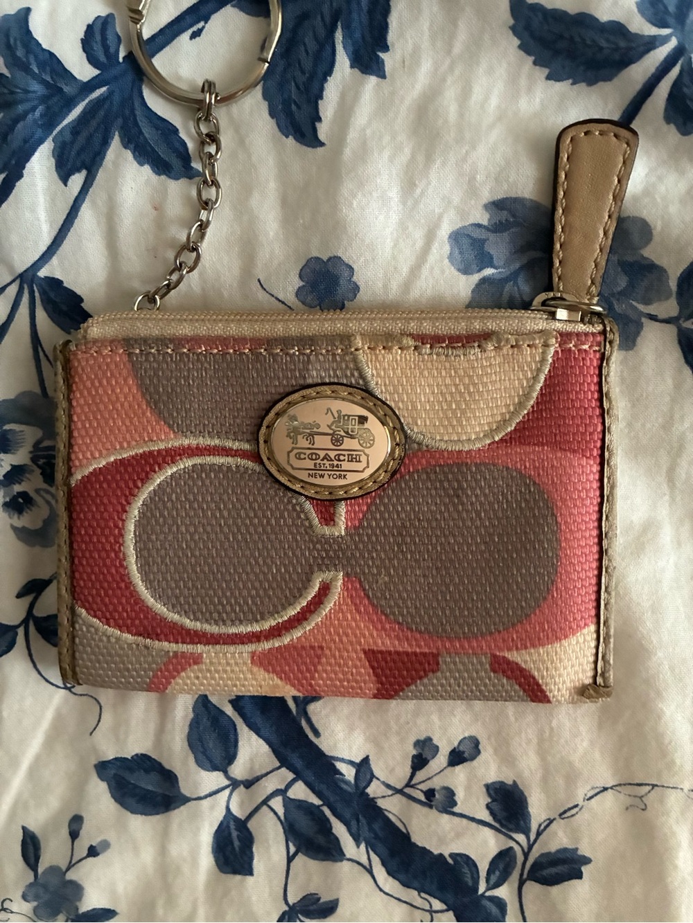 Coach Mini Wallet - Pint Tan Silver